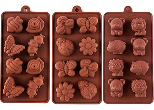 Moldes De Silicona Antiadherentes Para Chocolate Y Caramelos