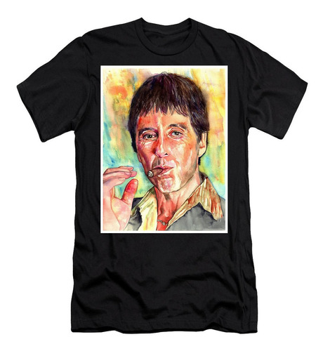 Playera Camiseta Scarface Tony Montana Cara Cortada Colores 