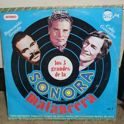 Disco Lp Sonora Matancera-los 3 Grandes De La Sonora,l