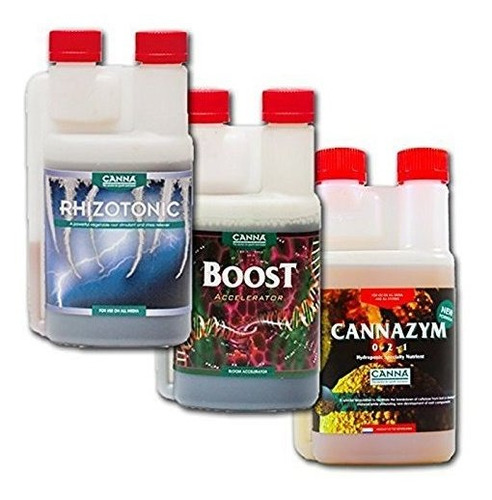 Fertilizante - Canna Boost, Cannazym, Rhizotonic Plant Addit