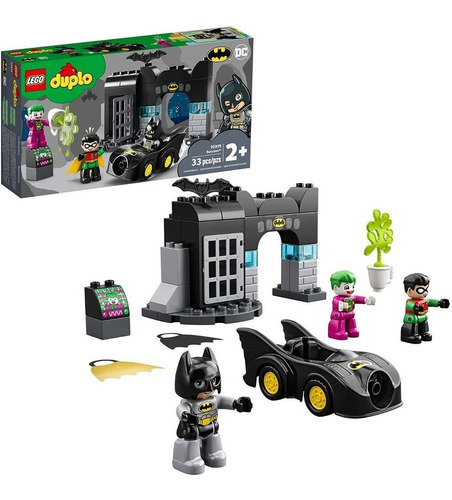 Bloque Lego Duplo Batman Robin Guason Y Baticueva 33 Piezas 