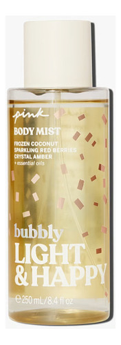 Unidade Victoria's Secret Body Mist Pink Bubbly Light & Happy Xchwsp, volume de 250 fl oz