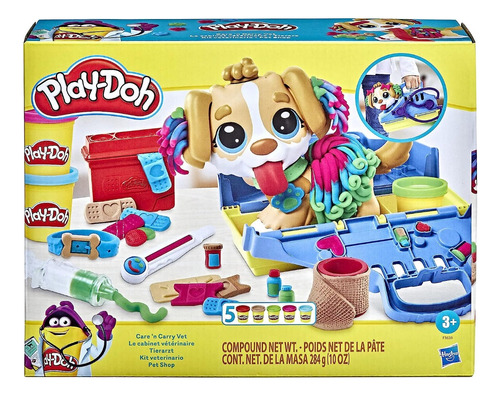 Juego De Masa Playdoh Pet Shop Kit Veterinario Hasbro -lanus