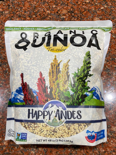 Quinoa Organica Tricolor Kosher (1,36kg) Sin Gluten