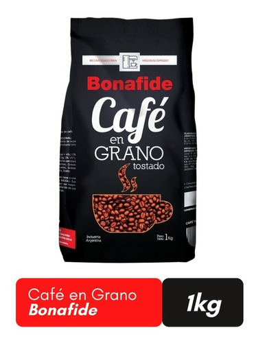 Cafe tostado en grano expresso Bonafide X 1 Kg