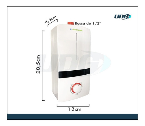 Imagen 3 de 10 de Calefon Electrico Ducha Caliente Duchador Tanque Moderno