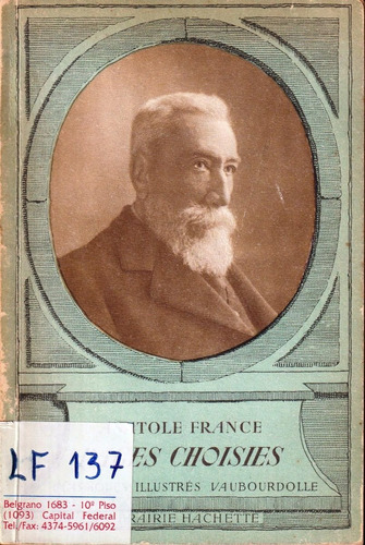 Anatole France, Les Choisies (1ra Edición De Obras Completas