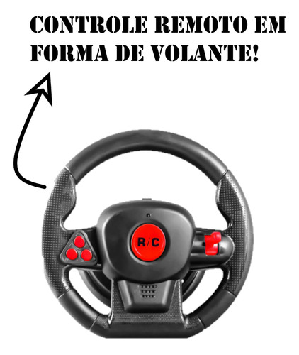 Carrinho De Controle Remoto Volante Sem Fio Super Racing