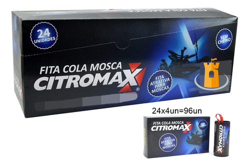 Fita Cola Pega Mosca E Mosquito Citromax - 96un