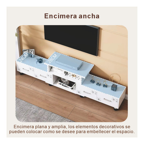 Mueble Mesa Para Tv Moderno Minimalista Escalable 120-170cm