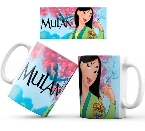 Mug Taza Mulán Disney Princesa Regalo 003