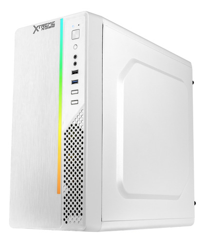 Gabinete Gamer Xtreme Pc Gaming Ultron Micro Torre Micro Atx 500w Rgb Blanco