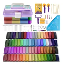 Comprar Kit De Arcilla Polimerica Para Modelar Y  Hornear 72 Col-b