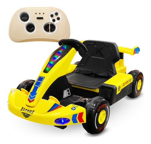 Auto A Batería Kart Expert Motors C/control Música - El Rey