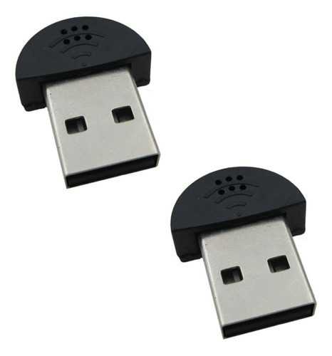 Igoolee 2 Piezas Usb 20 Mini Microfono Laptopdesktop Pc Plug