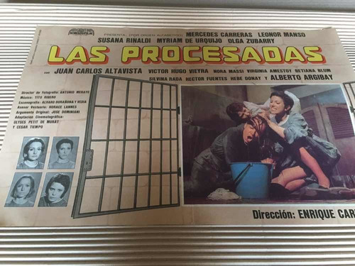 Poster Las Procesadas N° 2- Manso Rinaldi De E. Carreras