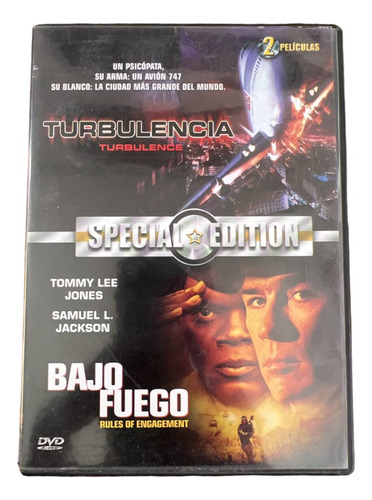 Película Turbulencia Y Bajo Fuego  En 2 En 1 (dvd)
