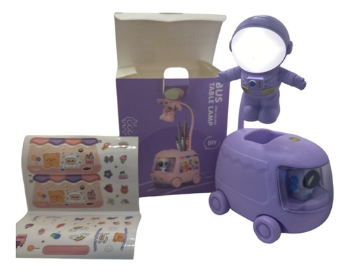 Lampara Led De Escritorio Astronauta Recargable Usb Niños