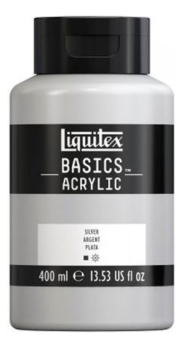 Tinta Acrílica Liquitex Basics Acrylic 400ml Cor Silver