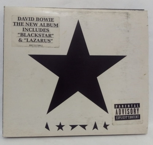 Imagen 1 de 2 de David Bowie- Blackstar- Cd Como Nuevo- Digipack 2016