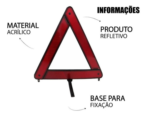 Triângulo Sinalizaçao Modelo Original Montadora Carros