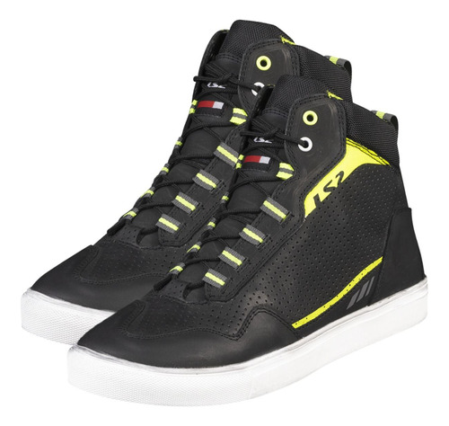 Tenis Pilotagem Bota Ls2 Masculina Zoe Cano Curto Amarelo