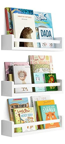Brightmaison Nursery Book Shelfs - Floating Wall Shelfs - Ba