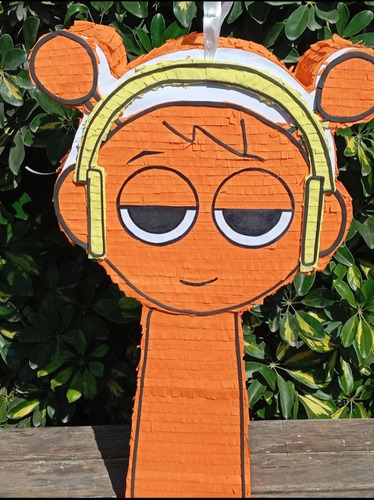 Piñata Cartón Arcoirispapel Colorido 1 Unidad Naranja Sprunki Sprunki Naranja Grande