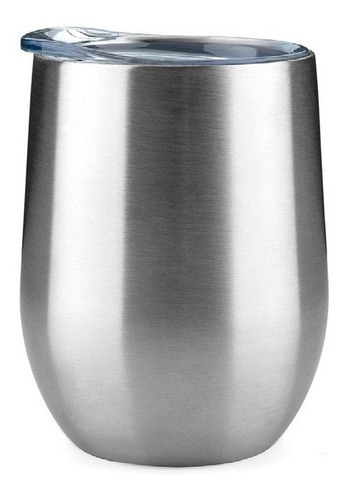 Mug Aluminio Con Tapa 300ml