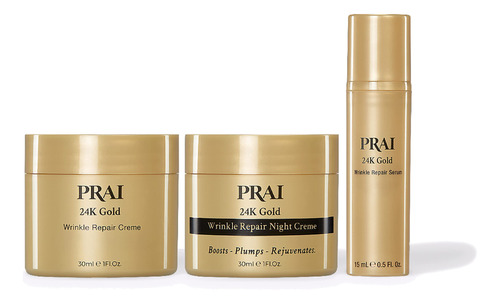 Prai Beauty - Juego De Crema De 24 Quilates Para Reparacin D