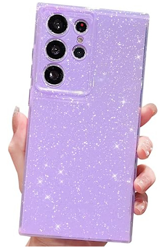 Funda Purpurina Brillante Samsung Galaxy S23 Ultra / Purpura