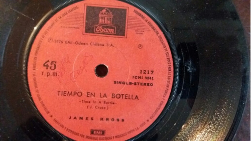 Vinilo Single De Janes Kross Tiempo En La Botella  (o-107