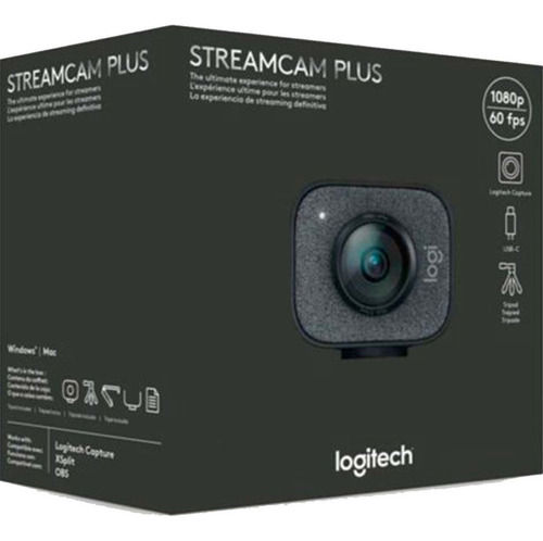 Camara Web Logitech Streamcam Plus, Full Hd, Con Tripode