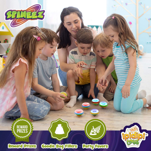 Ipidipi Toys Ufo Light Up Spinner Tops - Spinning Light U...