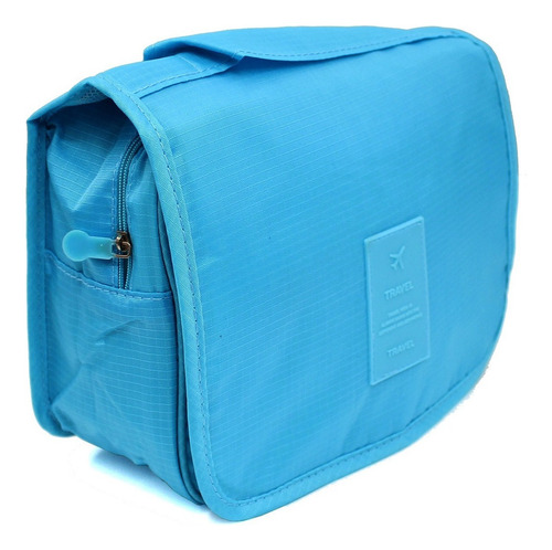 Neceser De Viaje Con Gancho Organizador De Articulos Basico Color Azul