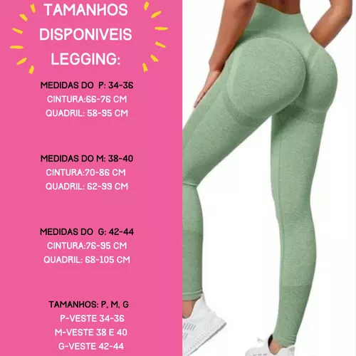 Calça Legging Levanta Bumbum Academia PODE ESCOLHER COR