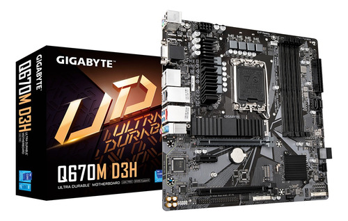 Tarjeta Madre Gigabyte Micro-atx Q670m D3h 1700 Q670 Ex Ddr5