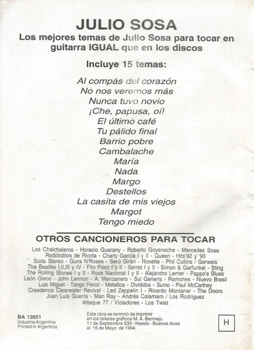 Para Tocar - Julio Sosa - El Varón Del Tango - Ricordi (Usado)