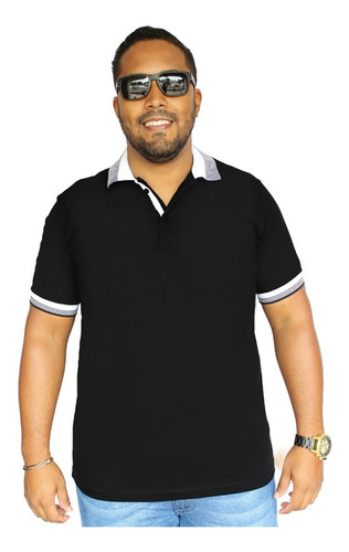 Camisa Polo Plus Size Extra Camiseta Masculino Promo Zambelê