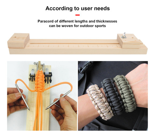 Kit De Plantilla For Tejer Pulseras De Paracord, Collar De