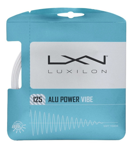 Corda Luxilon Alu Power Vibe 17 l, 1,25 mm, juego individual