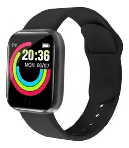 Reloj Inteligente Y68; Monitor De Actividad Física Sa Blanco Negro