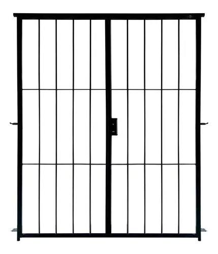 Puerta Reja Hierro 12  P/balcón 150x200  C/marco + Cerradura
