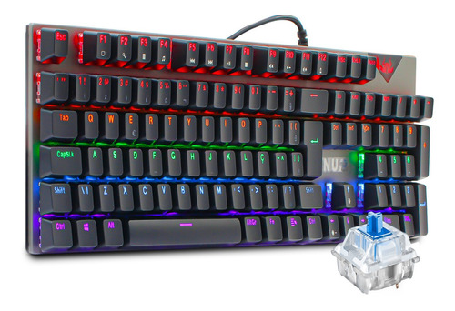 Teclado Gamer Mêcanico Rgb 12 Funções Switch Blue Abnt2 Pc