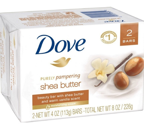 Jabón Dove Shea Butter 2 Pack