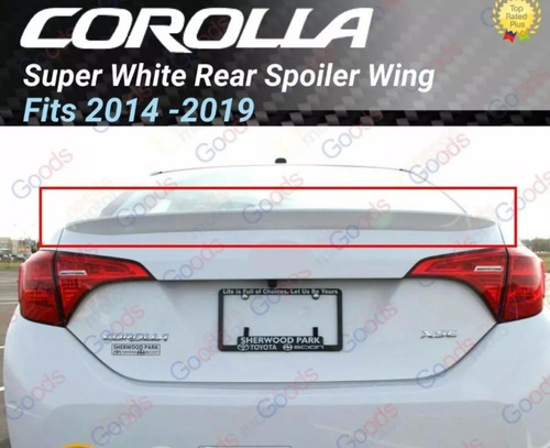 Espoiler  Original Toyota Corrola 2015 Plástico  Original 