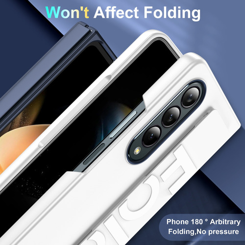 Funda Uso Rudo Para Samsung Z Fold Con Pulsera, Case Para Samsung De Silicona Con Protección De Cámara, Carcasa Para Samsung Z Fold