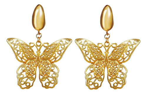 Pendientes Para Mujer Con Colgante De Doble Mariposa