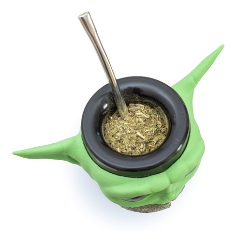Imagen 7 de 9 de Mate Impreso En 3d Baby Yoda Star Wars Excelente Calidad