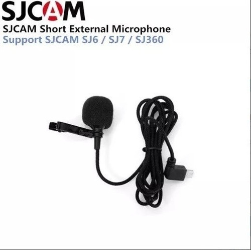 Microfone Lapela Câmera Sjcam Sj6 Lenda/sj7 Estrela/sj360
